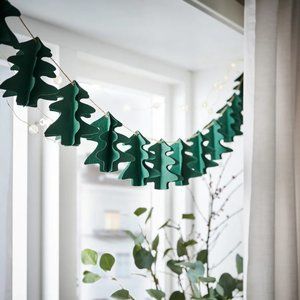 IKEA VINTER 2021 Garland, handmade Christmas tree shaped/green, 2 yard